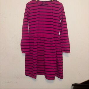 Primary pink and navy striped Dress, size 8/9  Kids Dress